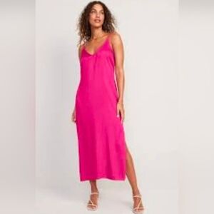 The Drop Vibrant Pink Midi Dress